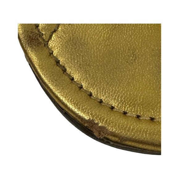 PRADA Gold Thong Sandals Size 6-7 - Picture 5 of 6